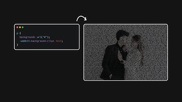 Text portrait using CSS in just 2 minutes