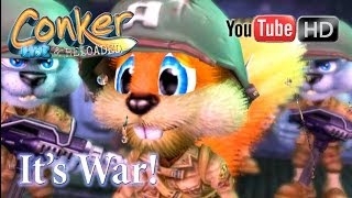Conker: Live & Reloaded [Xbox] - ✪ It's War ✪ | D-Day Parody | ✪ TRUE HD QUALITY ✪