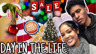 DAY IN THE LIFE: car accident, christmas shopping, dave &amp; busters, pizza party