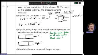 VIB1 Solutions: Thermal Physics: Gas Laws Q7