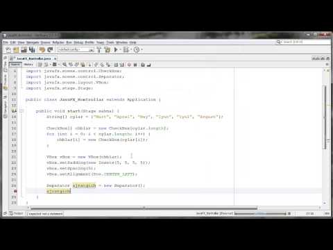 JavaFX da FGI yasash   051   Separator fasl oylarini ajratish