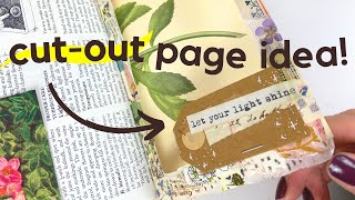 How to make a border page in your junk journal (cut-out style) ✨ Junk Journal January
