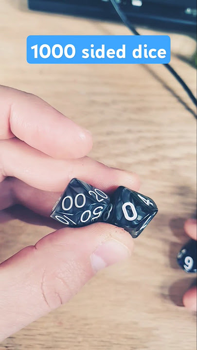 how to roll 1000 sided dice #dnd #dice #asmr
