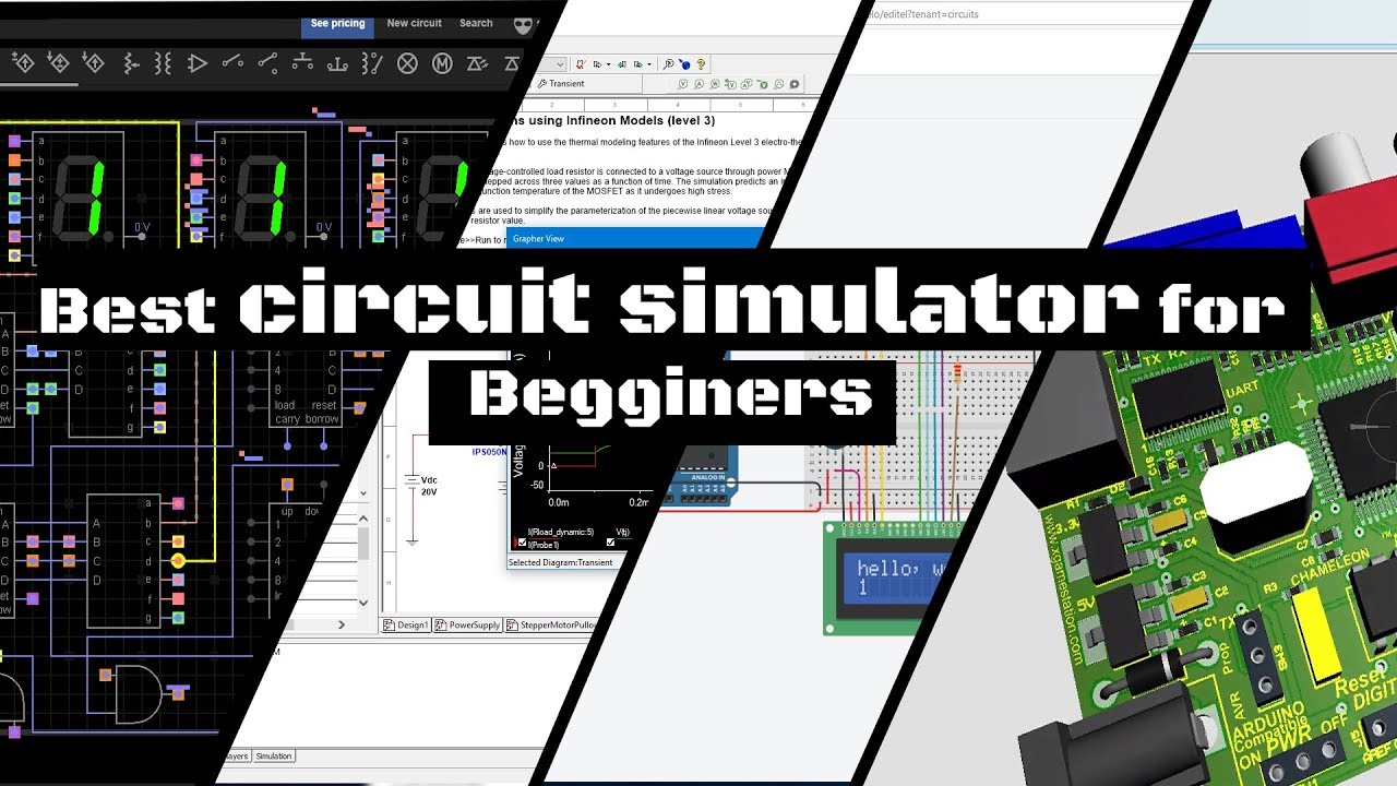 Best circuit simulator for beginners. Schematic & PCB design. - YouTube