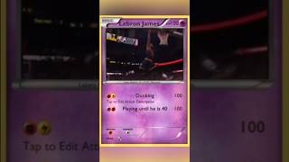 Lebron James as a Pokémon Card😂 #nba #dunked #basketball #posterdunk #viral #dunk #edit #slamdunk