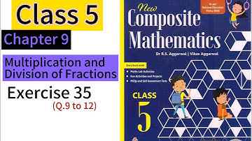 Class 5 Chapter 9 Multiplication and Division of Fractions | Exercise 35 Part 2| CBSE RBSE Maths