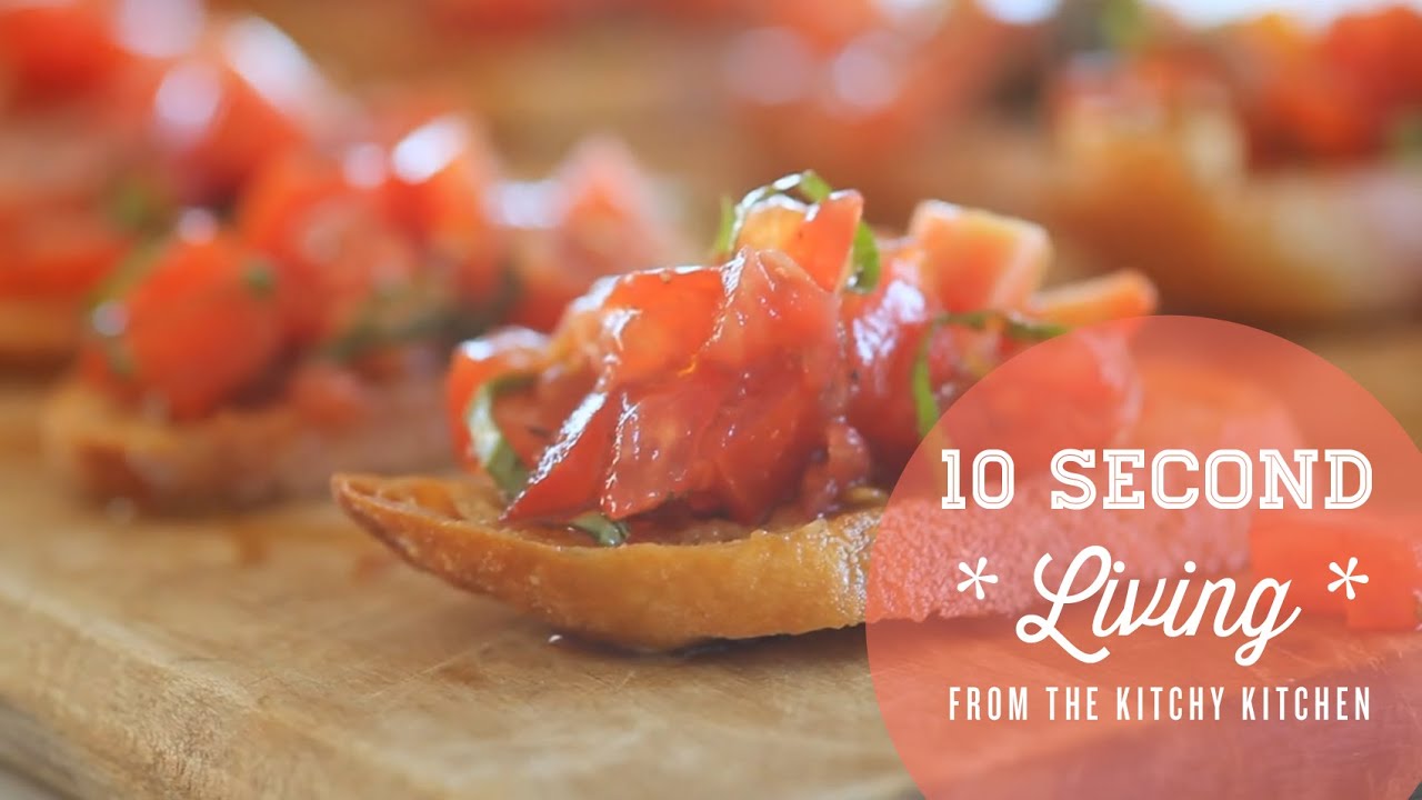 How to Make Bruschetta // 10 Second Living - YouTube