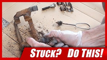 How to:  Remove Stuck Caliper Guide Pin.  🔧Easy!