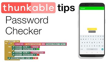 Thunkable Basics: Password Textbox