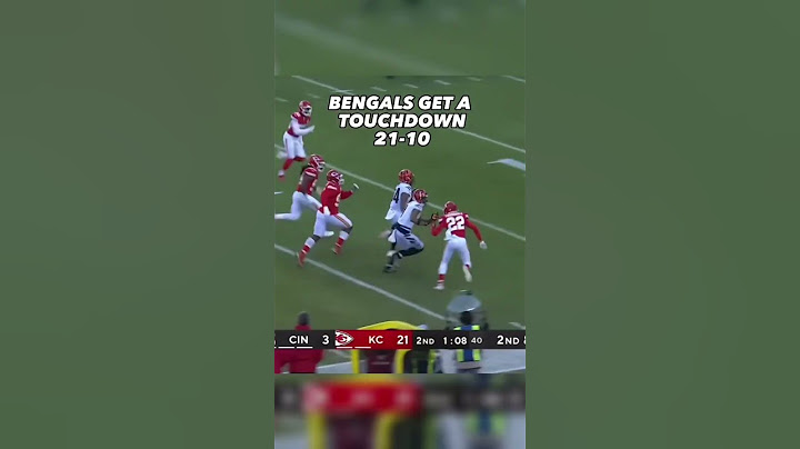 How the Cincinatti Bengals Make a Comeback in the 2021 AFC Championship #shorts #chiefs #bengals