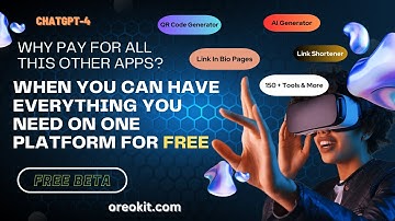 Oreokit: All-In-One Web Toolkit - AI Generator, Link in Bio, URL Shortner & More! ( FREE CHATGPT-4)