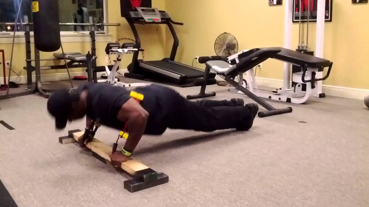 Push ups with power system resistance band YouTube