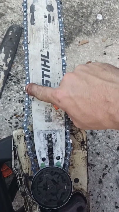 Before Tensioning Chain Check This! #Chainsaw #Stihl #tips #viral #shorts