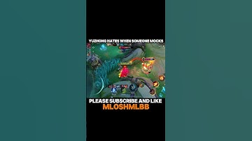 YUZHONG HATES WHEN SOMEONE MOCKS HIM - Yu zhong gameplay- MLBB
