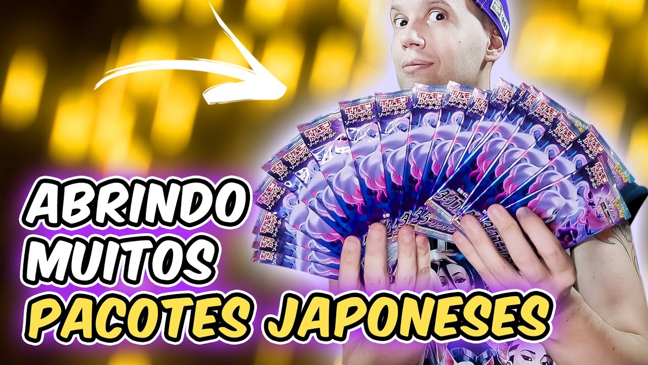 ABRI MUITOS PACOTES JAPONESES! GENGAR E ZOROARK! | CAPITÃO HUNTER CARTAS POKEMON TCG