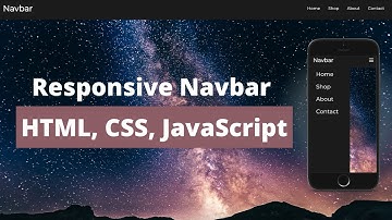 How to Create a Mobile Responsive Navbar in HTML, CSS, & Javascript (For Beginners)