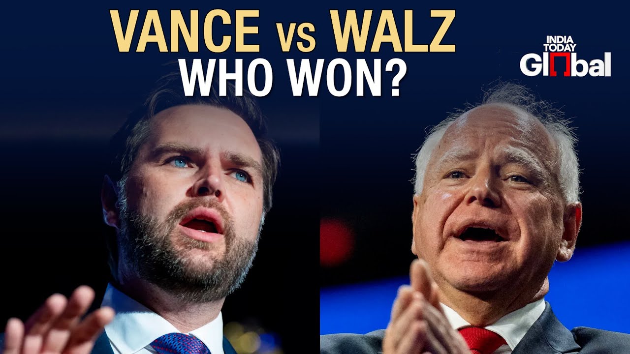 LIVE: Who Won The Vice Presidential Debate - JD Vance Or Tim Walz ...