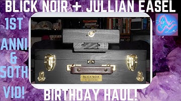 BIRTHDAY HAUL! EASEL & PAINT TOUR & INKS, OH MY! BLICK NOIR BY JULLIAN FRENCH PLEIN AIR EASEL.