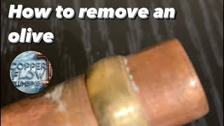 How to remove an olive #plumber #plumbing #renovation #diy #bathroom #howto