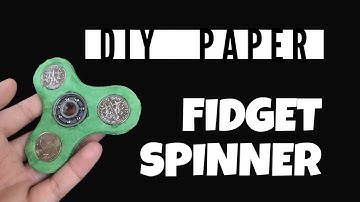 How to Make a PAPER FIDGET SPINNER! | DIY