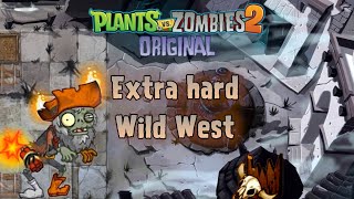 Fanatical Prospect Stager in an Extra Hard Wild West Wipeout! | PvZ 2 Original