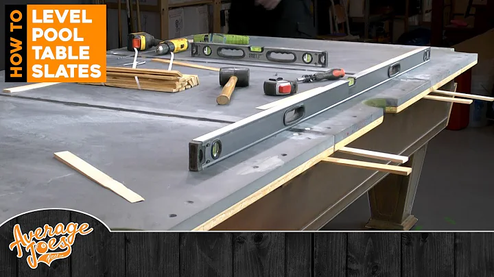 Pool Table Assembly: How to Level Pool Table Slates