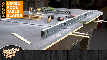 Pool Table Assembly: How to Level Pool Table Slates