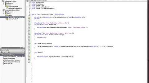 Unity Editor Scripting: Menu Items and Editor Windows