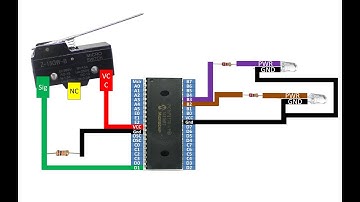 PIC16F877A interface Limit switch.