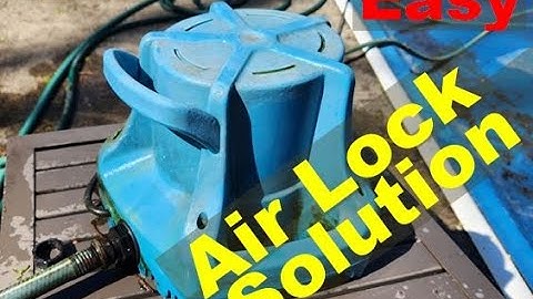 Little Giant Pool Cover Pump - Air Lock Solution.  No Tools required.