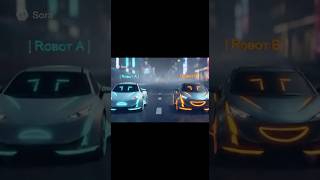 🚔Car Robots chase in the street #halloween2024 #caraccessory #subscribe