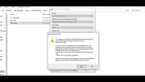 Rufus Fix This image uses Syslinux 20196.4 ldlinux.sys & ldlinux.bss