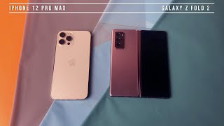 Samsung Z Fold 2 VS Iphone 12 pro max || Speed and Ram Test