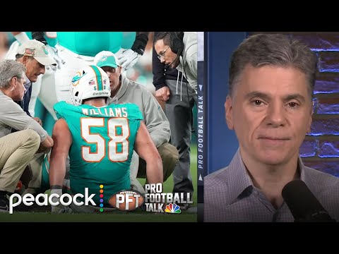 Miami Dolphins' Connor Williams out for the season with a torn ACL | Pro Football Talk | NFL on NBC
