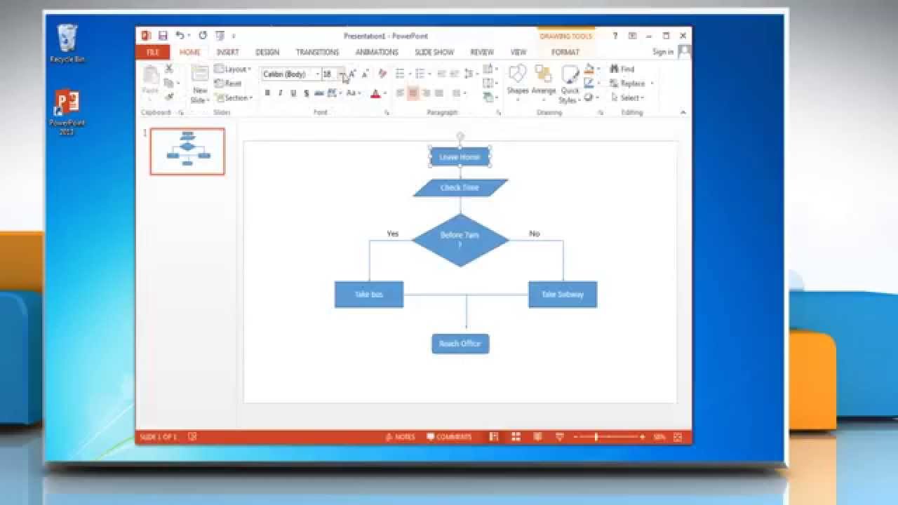 Flow Chart In Powerpoint 2007