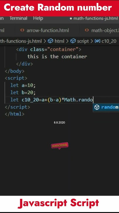 how-to-create-random-number-in-javascript-javascript-tutorial-shorts