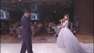 能在婚禮上用小提琴跟大家分享快樂,真的是很幸福的一件事❤️