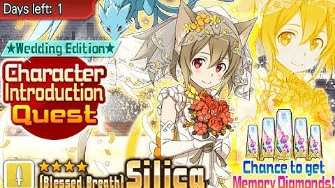SAO Memory Defrag - Character Introduction Quest - Wedding Edition - Blessed Breath Silica