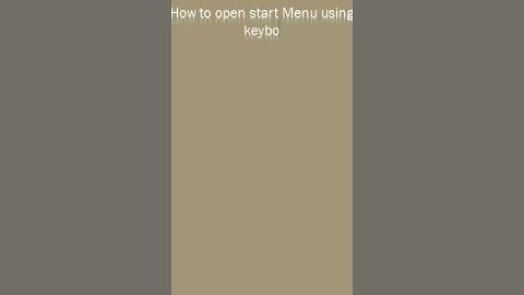 Open start Menu shortcut key| Window key | #ProgrammingSecrets #CodingLearners #shorts