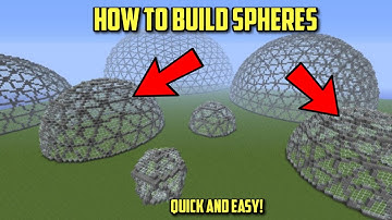 How To Make Spheres Quick And Easy! (One Command) Minecraft Bedrock
