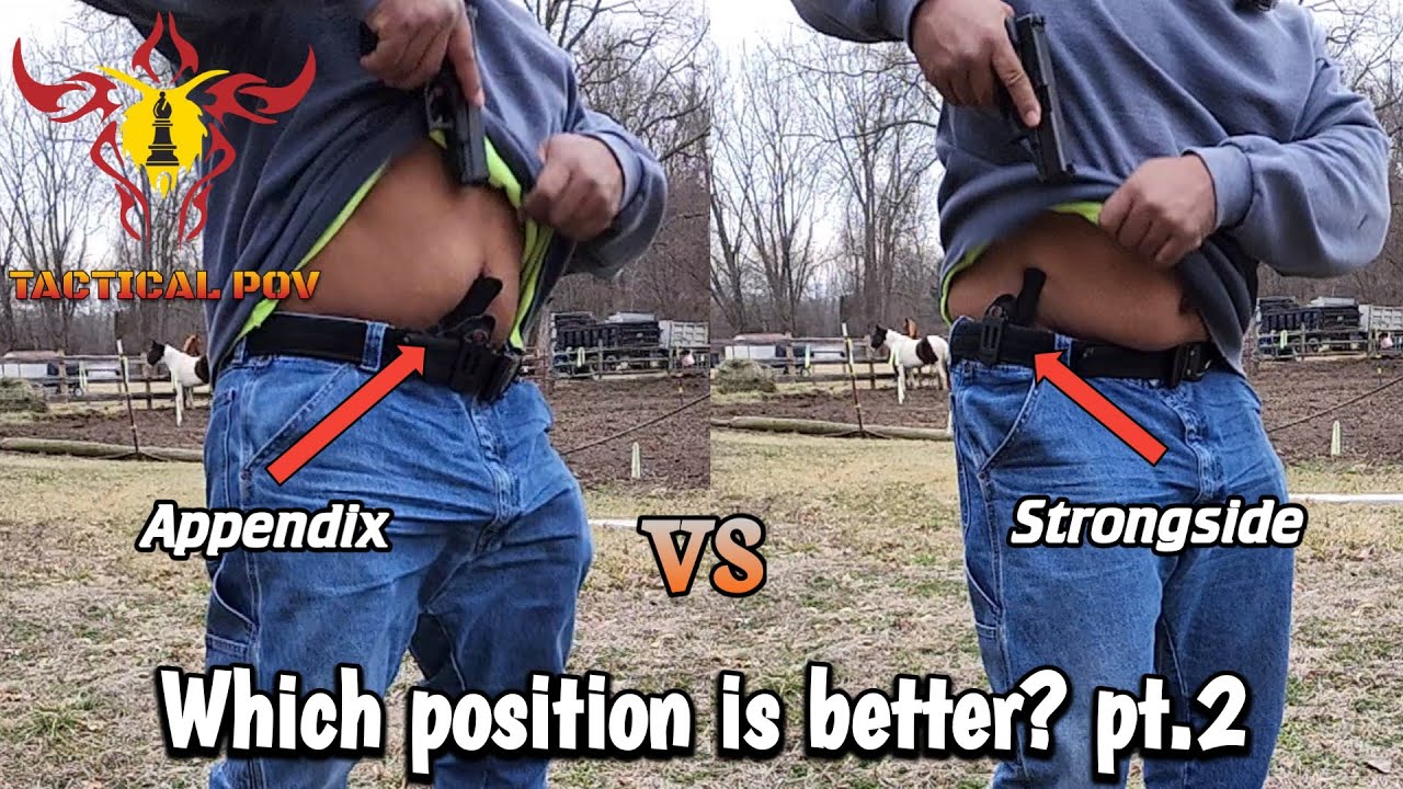 Which concealed carry position is better? Appendix vs Strongside pt.2