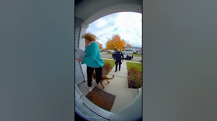 HOA Karen has a MELTDOWN with POLICE K9🤣 #DoorbellCam #HOA #Karen #Dog #Viral #subscribe