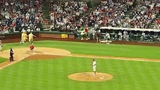 Hot dog relay race at the Phillies... featuring the Phanatic and friends