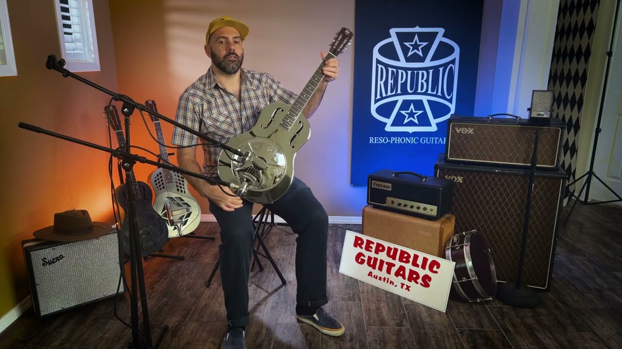 Republic Guitars Brass Resolian Sound Demo - YouTube