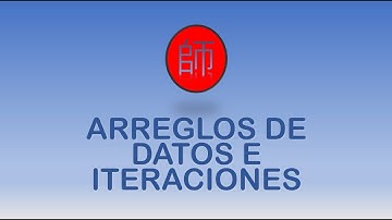 Clase 006 Arreglos de Datos e Iteraciones