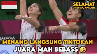 Menang Langsung Tiktokan Juara Mah Bebas Selamat Greysia Dan Apriani