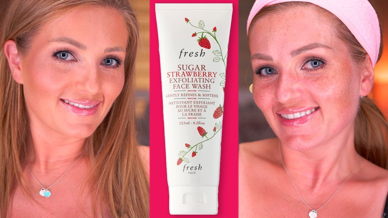 sugar strawberry exfoliating face wash review