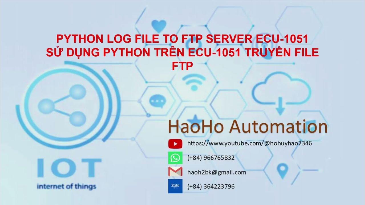 Use Python Log Data To FTP Server With ECU-1051 - YouTube