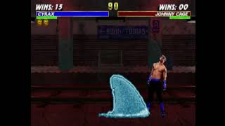 Mortal Kombat Trilogy - Johnny Cage Getting Killed (60 FPS)