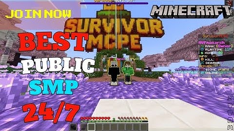 🍎New Best Free Public SMP server for Minecraft 🤯 | java + pe | 24/7 Online | #minecraft #smp #mcpe  